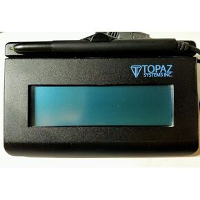 TOPAZ SignatureGem T-LBK462-HSB-R 1X5 Backlit LCD Signature Capture Pad USB Connection (Renewed)