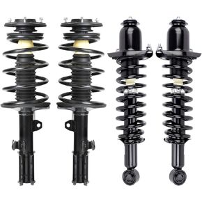 Front and Rear Complete Struts with Coil Spring Assembly and Shock Absorber 020