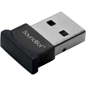 SoundBot® SB342 Bluetooth 4.0 USB Adapter Universal Plug & Play Smart Ready Dongle Adapter w/ 3Mbps High Data Transfer Rate, 33' Wireless Range, Compatible w/Windows 10 WIN10 WIN8 WIN7 32/64 Bit