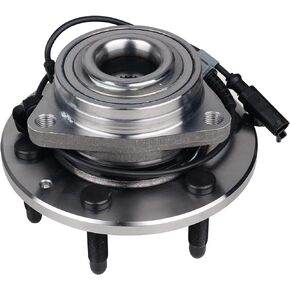 515096 Front Wheel Bearing and Hub Assembly Fit For Cadillac Escalade ESV EXT, for Chevy Avalanche/Silverado Suburban 1500/Tahoe, GMC Sierra 1500 Yukon XL, 6 Lugs w/ABS
