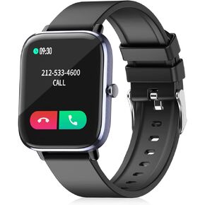 ساعة ذكية SOUYIE، مراقب معدل ضربات القلب الحقيقي، ساعة ذكية عالية الدقة 1.7 بوصة للرجال مع ضغط الدم، أكسجين الدم، مراقب النوم، جهاز تتبع اللياقة البدنية المقاوم للماء IP67 متوافق مع Android iOS iPhone in Kuwait