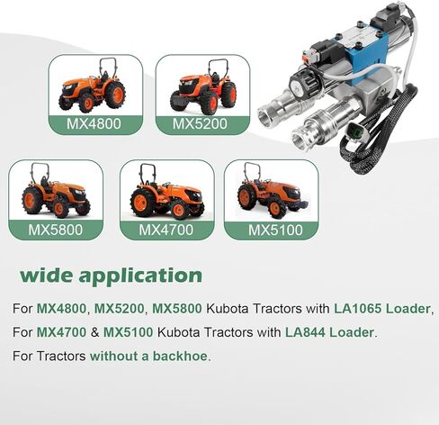 مجموعة صمامات الوظيفة الثالثة لجرارات سلسلة Kubota MX4700، MX4800، MX5000، MX5100، MX5200، MX5800 #380-166A in Kuwait