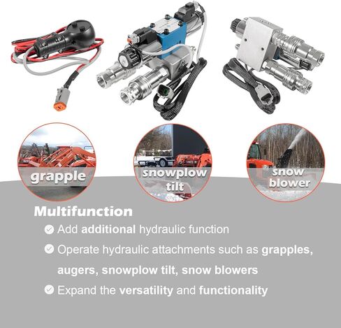 مجموعة صمامات الوظيفة الثالثة لجرارات سلسلة Kubota MX4700، MX4800، MX5000، MX5100، MX5200، MX5800 #380-166A in Kuwait