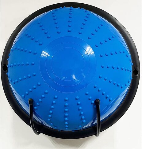 حامل تدريب توازن نصف كرة مثبت على الحائط - قابل للتعديل ومرن - لنصف كرة يوجا لمدرب توازن نصف كرة رف تخزين لوح متذبذب، صالة الألعاب الرياضية المنزلية، الاستوديوهات - بدون مدرب توازن in Kuwait