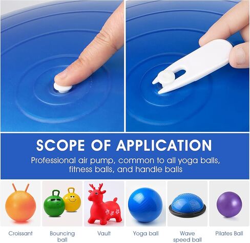 Yolev 12Pcs Yoga Ball Plug Exercise Ball Plug Exercise Ball Plug Replacement Kit Fitness Ball Plug for Fitness Exercise Ball Inflatable Bed Pool in Saudi Arabia