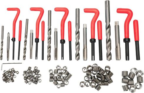 Stripped Thread Rethread Recoil Repair 131pcs Set Metric M5 M6 M8 M10 M12 in Saudi Arabia
