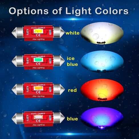 Alla Lighting 31mm DE3021 DE3022 LED Festoon Bulbs, 6000K Xenon White CAN-Bus Interior Dome, Map, Trunk, Step Courtesy Lights Lamps in Saudi Arabia