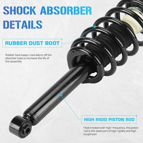 Rear Left & Right Side Strut w/Coil Spring Shock Absorbers for 2000-2001 Infiniti I30, 2002-2004 Infiniti I35, 2000-2003 Nissan Maxima - 171327 181327 (Set of 2) in Saudi Arabia