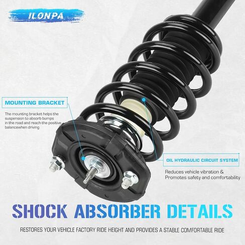 Rear Left & Right Side Strut w/Coil Spring Shock Absorbers for 2000-2001 Infiniti I30, 2002-2004 Infiniti I35, 2000-2003 Nissan Maxima - 171327 181327 (Set of 2) in Saudi Arabia