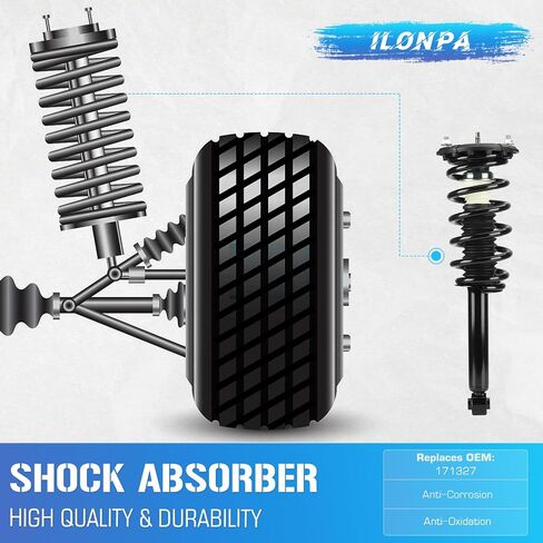 Rear Left & Right Side Strut w/Coil Spring Shock Absorbers for 2000-2001 Infiniti I30, 2002-2004 Infiniti I35, 2000-2003 Nissan Maxima - 171327 181327 (Set of 2) in Saudi Arabia