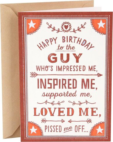 Hallmark Shoebox Funny Birthday Card for Husband (Loved Me) (349RZF1020) in Saudi Arabia
