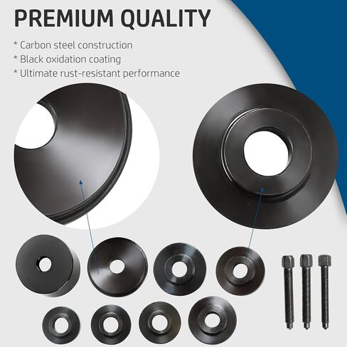DASBET Front Wheel Drive Bearing Puller | 19PCS Front Wheel Hub Drive Bearing Removal Install Adapter Puller Pulley Service Tool Kit in Saudi Arabia