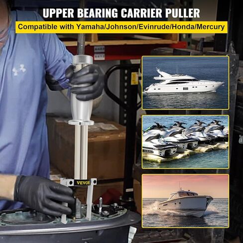Upper Bearing Carrier Puller, with MT0013 Drive Collar Shaft Adapter, Compatible with Yamaha, Johnson, Evinrude, Honda, Mercury, Steel Marine Upper Bearing Puller for Carrier Bearing Removing in Saudi Arabia