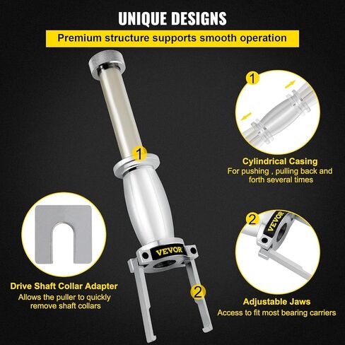 Upper Bearing Carrier Puller, with MT0013 Drive Collar Shaft Adapter, Compatible with Yamaha, Johnson, Evinrude, Honda, Mercury, Steel Marine Upper Bearing Puller for Carrier Bearing Removing in Saudi Arabia