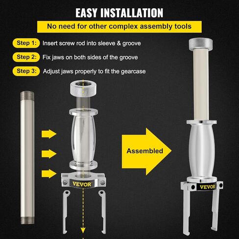 Upper Bearing Carrier Puller, with MT0013 Drive Collar Shaft Adapter, Compatible with Yamaha, Johnson, Evinrude, Honda, Mercury, Steel Marine Upper Bearing Puller for Carrier Bearing Removing in Saudi Arabia