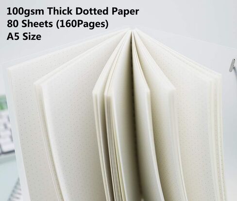 5 عبوات من دفاتر الملاحظات الشبكية ذات الغلاف الصلب الشفاف/مجلات رصاصة، دفاتر ملاحظات لموضوع مذكرات الكتابة، 80 ورقة (160 صفحة) - 8.35 × 5.75 بوصة، مقاس A5. in Kuwait