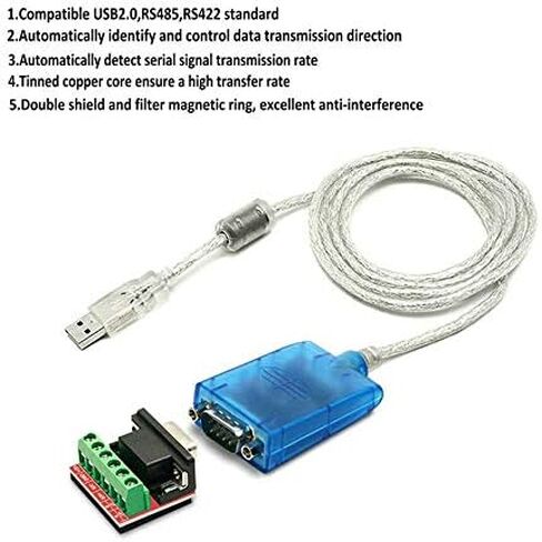 كابل محول USB إلى RS422 RS485 محول المنفذ التسلسلي مع شريحة FTDI يدعم Windows 10 و8 و7 وXP وMac مع حماية ESD (3 أقدام/1 متر) in Kuwait