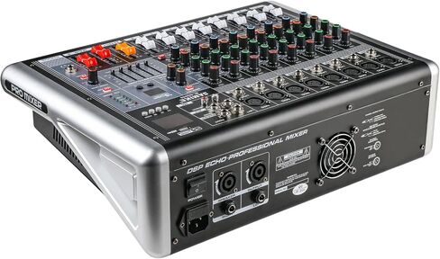 خلاط الصوت 8 قنوات، خلاط دي جي ميكسر بورد صوت بلوتوث MP3 خلاط للموسيقى مع 99 نوعًا من تأثيرات DPS الرقمية، خلاط صوت USB لمكبرات صوت الكاريوكي in Kuwait