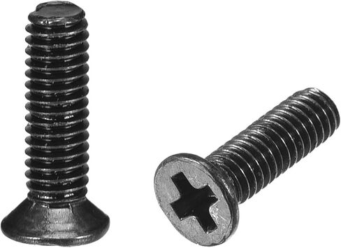 uxcell M2.5 x 10mm Phillips Screw Fastener Black for Laptop PC TV Fan Switch 150pcs in Saudi Arabia