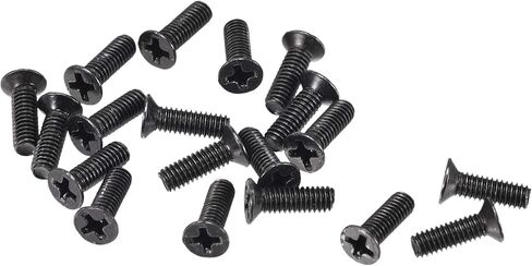 uxcell M2.5 x 10mm Phillips Screw Fastener Black for Laptop PC TV Fan Switch 150pcs in Saudi Arabia