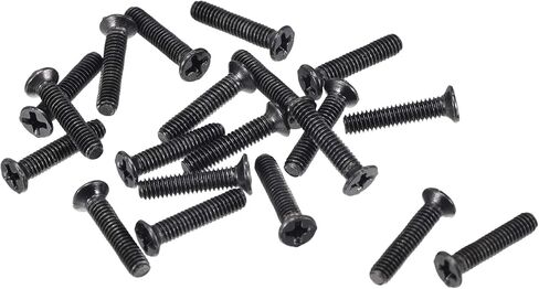 uxcell M2.5 x 10mm Phillips Screw Fastener Black for Laptop PC TV Fan Switch 150pcs in Saudi Arabia