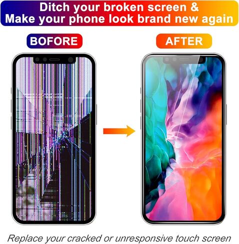 بديل شاشة ممتاز لهاتف iPhone 11 Pro MAX (6.5 بوصة) موديل A2161، A2220، A2218-3D طقم إصلاح شاشة تعمل باللمس، محول رقمي للشاشة مع لاصق مقاوم للماء، أدوات، زجاج مقسى in Kuwait