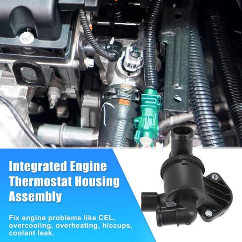 X AUTOHAUX Car Engine Coolant Thermostat Housing Assembly 03L121111AB for VW AMAROK 2HA 2HB S1B S6B S7A S7B 2.0 BiTDI 1968CCM 120KW 163HP Pickup 2010- in Saudi Arabia