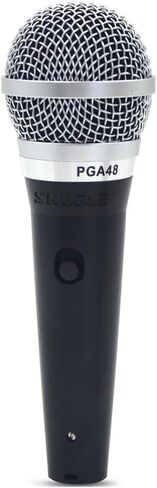 ميكروفون ديناميكي PGA48 - ميكروفون محمول للغناء مع نمط التقاط قلبي، مفتاح تشغيل/إيقاف منفصل، موصل XLR ثلاثي الأطراف، كابل XLR-to-QTB مقاس 20 بوصة (كابل XLR-QTB مقاس 20 بوصة) in Kuwait