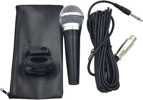 ميكروفون ديناميكي PGA48 - ميكروفون محمول للغناء مع نمط التقاط قلبي، مفتاح تشغيل/إيقاف منفصل، موصل XLR ثلاثي الأطراف، كابل XLR-to-QTB مقاس 20 بوصة (كابل XLR-QTB مقاس 20 بوصة) in Kuwait