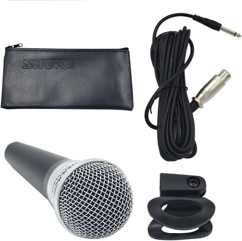 ميكروفون ديناميكي PGA48 - ميكروفون محمول للغناء مع نمط التقاط قلبي، مفتاح تشغيل/إيقاف منفصل، موصل XLR ثلاثي الأطراف، كابل XLR-to-QTB مقاس 20 بوصة (كابل XLR-QTB مقاس 20 بوصة) in Kuwait