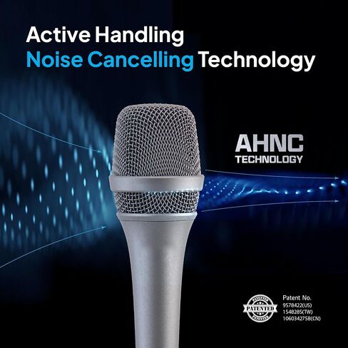 CAROL Dynamic Microphone Vocal with Super-Cardiod Unidirectional, Top Choice for Live Stage Performance Noise Cancelling AHNC Technology, P-1 Grey in Saudi Arabia