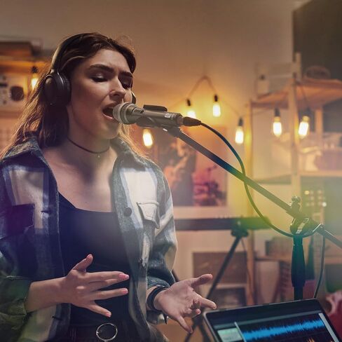 CAROL Dynamic Microphone Vocal with Super-Cardiod Unidirectional, Top Choice for Live Stage Performance Noise Cancelling AHNC Technology, P-1 Grey in Saudi Arabia
