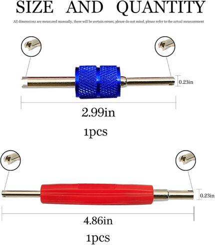 102 Pcs A/C Valve Core R12 R134a Automotive Air Conditioning Refrigeration Tire Valve Stem Cores Remover Tool Assortment Kit in Kuwait