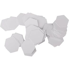 100Pcs White Hexagon Piecing Paper Sewing Mini Hexagon Quilting/Patchwork Template for Use in Quilting, Craft Projects, and DIY Ideas, Stencils and Templates Arts, Crafts and Sewing 8mm