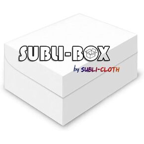 Subli-Cloth Subli-Box Cardboard Customizable Blank Gift Box Square Auto-Close Sublimation Box Pack 20 Units