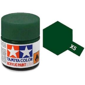 طراز Tamiya Models X-5 Mini Acrylic Paint ، Green