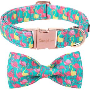 Unique Style Paws Easter Dog Collar with Bow Colorful Egg Rabbit Dog Collar Bowtie Collar for Large Medium Small Dogs in Kuwait