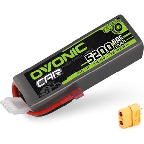 OVONIC Lipo Battery 14.8V 5200mAh 60C 4S Battery with Deans T and XT60 Plug for RC Plane DJI F450 Quadcopter Airplane Helicopter RC Car Truck RC Boat