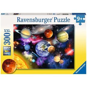 Ravensburger Solar System - Engaging 300 Piece Jigsaw Puzzle for Kids | Unique Piece Design | Fine Linen-Textured Paper | Anti-Glare Surface | Enhances Concentration & Creativity