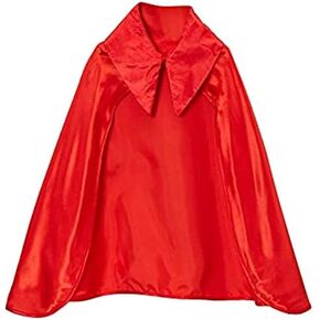 Kids Red Devil Satin Cape