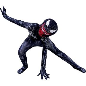 Poterloy Boy's Hero Cosplay Bodysuit Spandex Full Printed Jumpsuit with Mask 4-12 Years