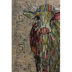 Abilene Cow Collage Quilt Pattern by Laura Heine