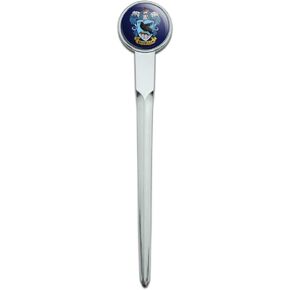 Harry Potter Ravenclaw Painted Crest Classic Chrome Plated Metal Envelope Letter Opener Slitter