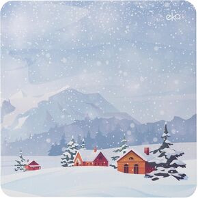 Senseage Slim Mouse Pad for Home/Office-Holiday Santa Mouse Mat ، PAM CLEAL SANTA MOUSE ، لوحة ماوس عيد الميلاد المحمولة غير المحسّنة للطباعة ، 8.66 "× 8.66" (Jolly Santa)