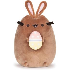 GUND Pusheen Chocolate Easter Bunny Stuffed Animal, Plush Cat, Easter Decorations, 9.5"