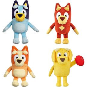 Bluey Plush Friends Set Box ، يشمل ، Bingo ، Lucky and Rusty ، 7.5 "- 8" Plush ، Ages 3+ in Kuwait