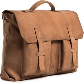 VELEZ Top Grain Leather Messenger Bag for Men - 17 inch Laptop Briefcase - Vintage Handmade Shoulder Work Computer Bags
