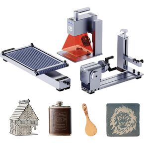 LONGER Rotary Extender (with Riser) is Ideal for Engraving Cylindrical, Wine Glass, and Irregular Objects. Compatible with Nano, Nano Pro, Ray5, B1, and Most Other Laser engravers.