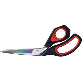 مقص Livingo Fabric Scissors - 9.5 بوصة من التيتانيوم المطلي بالمقصات المزورة المصنوعة من الفولاذ المقاوم للصدأ الحادة لخياطة قطعة قماش القطع ، والجلد ، والورق