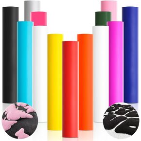 TransWonder Red Puff Vinyl Heat Transfer 12x20' - 3D Puff Heat Transfer Vinyl HTV Iron on Vinyl for T Shirts Compatible with Cricut Air or Maker